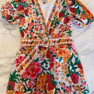 FARM Rio Flowerful Sketch Romper